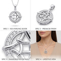 The Silvme Infinity Pendant Necklace Couple Love Gift, a timeless 925 sterling silver piece for women