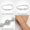 Silvme Floral Design Bracelet, crafted in 925 sterling silver for women, refined silver accessory
