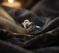 Silvme Promise 925 sterling silver ring for women — side profile