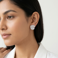 Footprint Stone-Set Stud Earrings, additional product view 5