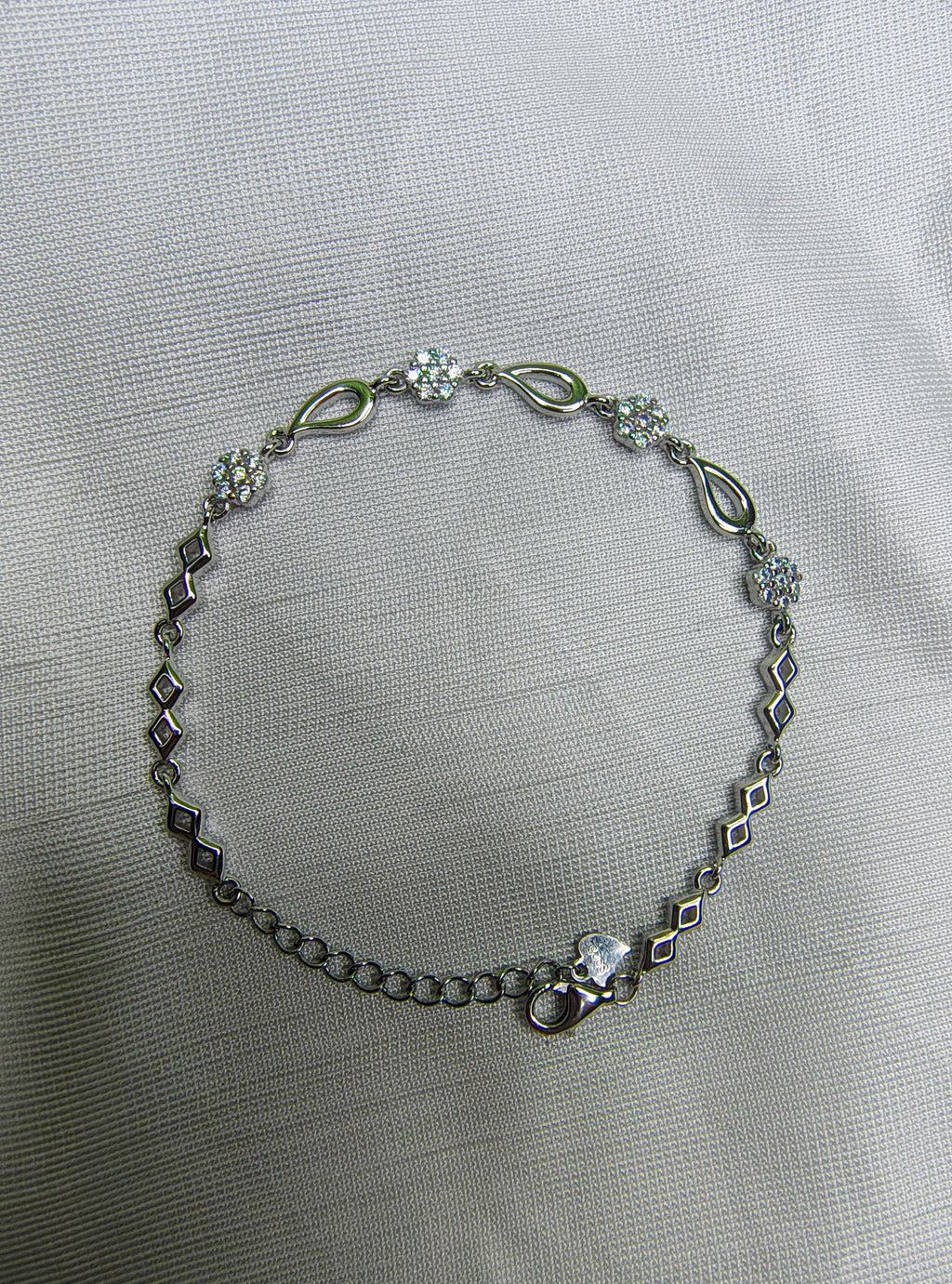 Infinity silver bracelet lifestyle women wrist