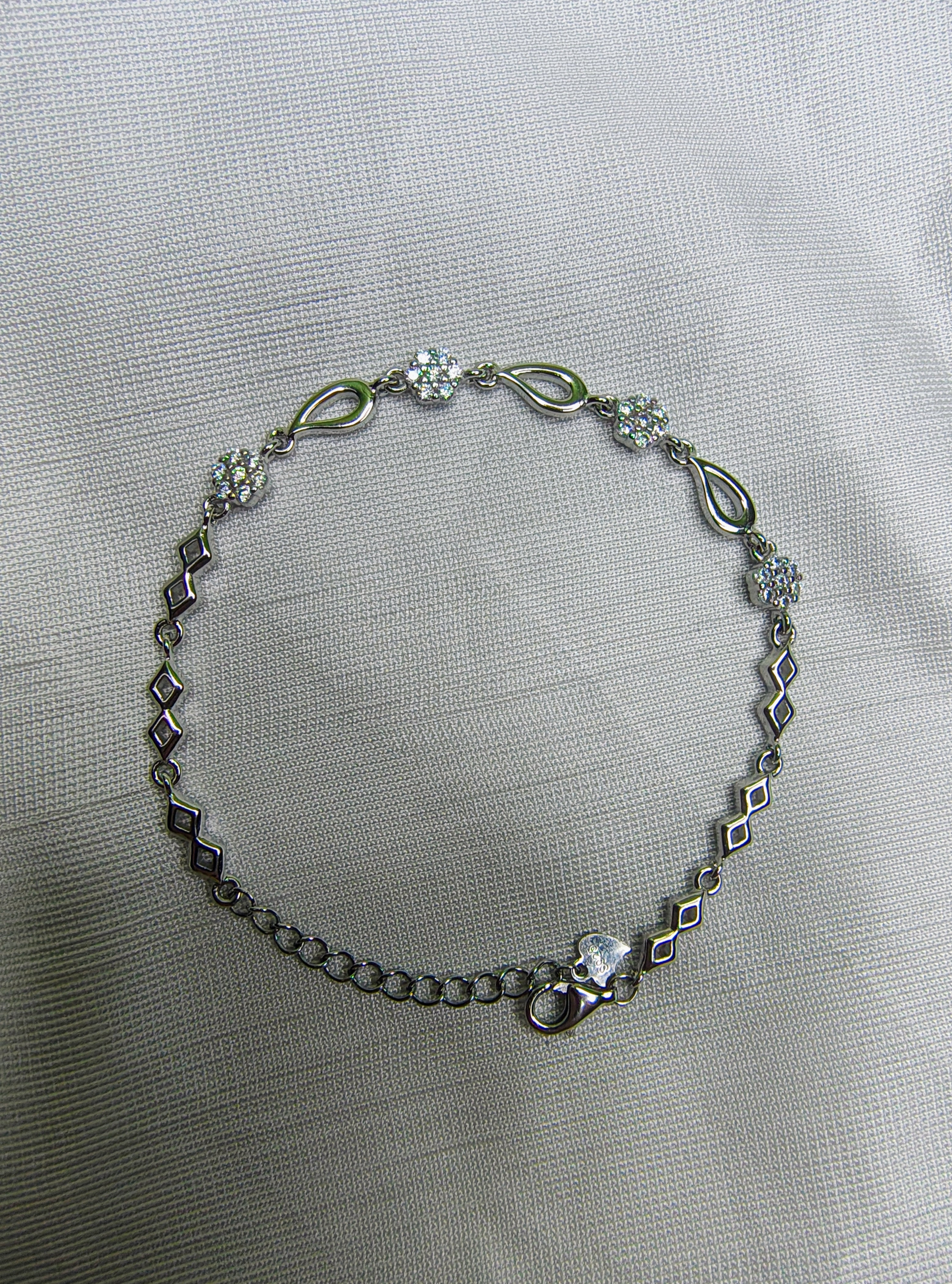 Infinity silver bracelet lifestyle women wrist