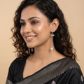 Rose-Gold-Tone Cross and Heart Drop Earrings, additional product view 5