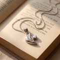Silvme Journey Pendant Necklace Travel Gift in 925 silver, a fine pick as a birthday gift, minimal modern styling