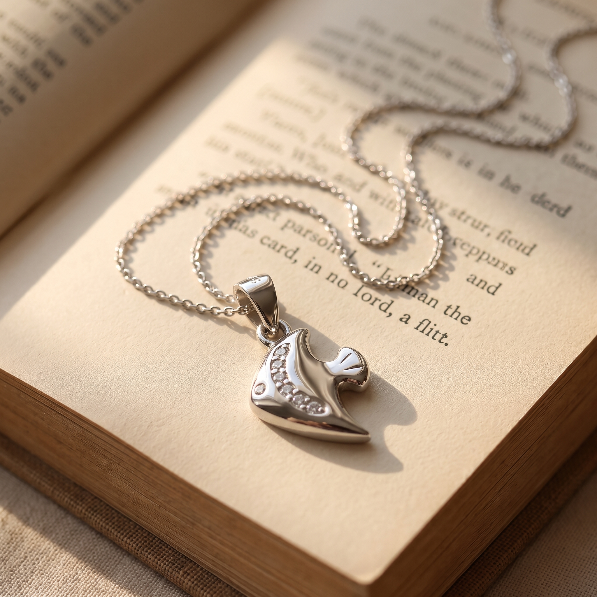 Silvme Journey Pendant Necklace Travel Gift in 925 silver, a fine pick as a birthday gift, minimal modern styling