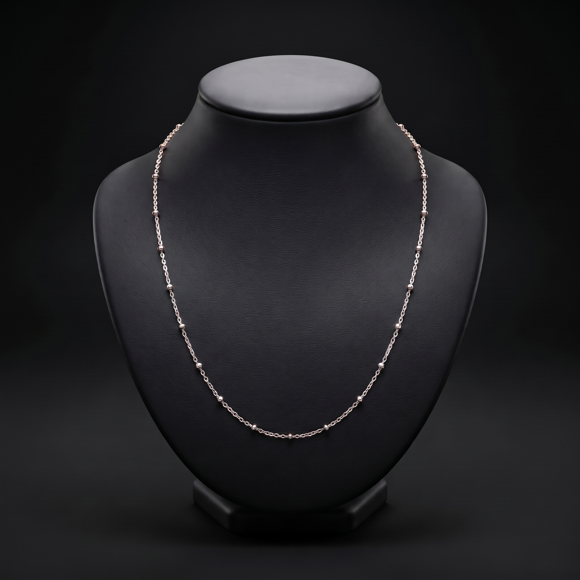 Silvme chain, 18 inch in solid 925 sterling silver, approx. 4.59 g, sterling clasp and findings