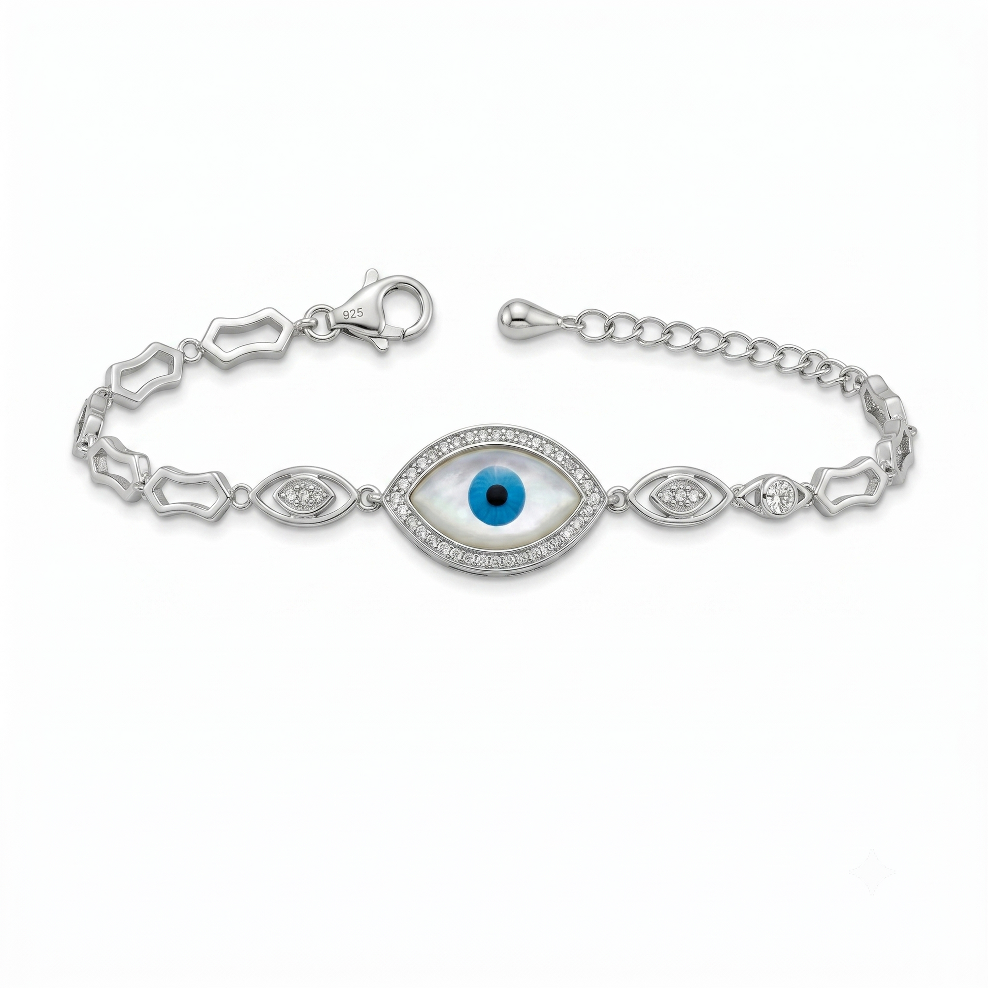 Silvme Fantasy CZ Bracelet with cubic zirconia, crafted in 925 sterling silver for women, premium silver jewellery