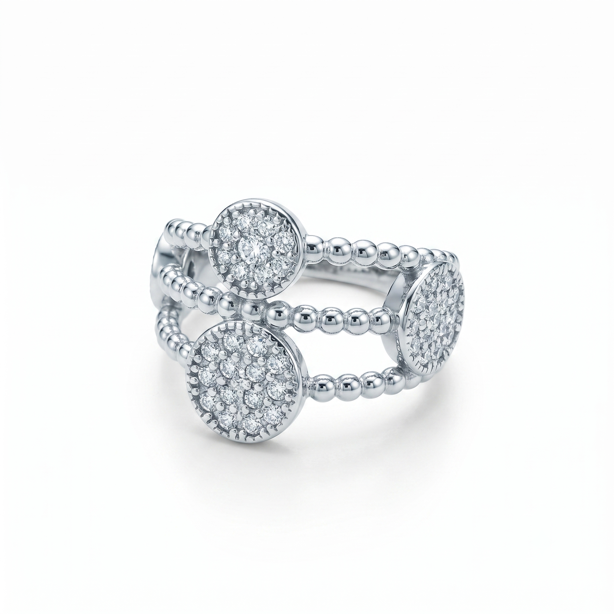 Silvme Stone-Set Ring, crafted in 925 sterling silver for women, refined silver accessory, minimal modern styling