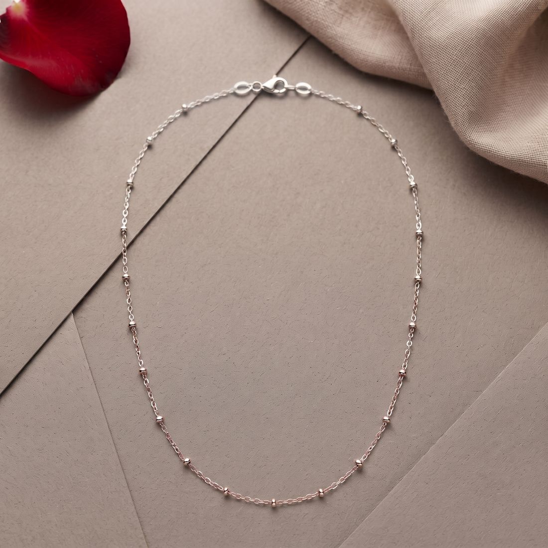Sterling silver chain by Silvme, 18 inch, made for women and men, close to 4.59 g in weight