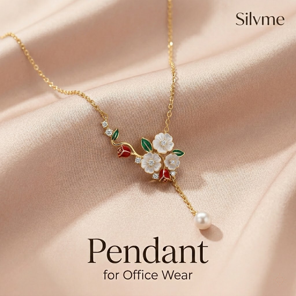 Silvme Silvme 925 Sterling Silver Gold Plated Heart Pendant Necklace for Women | CZ Heart Charm with 18 Inch Chain - Image 8