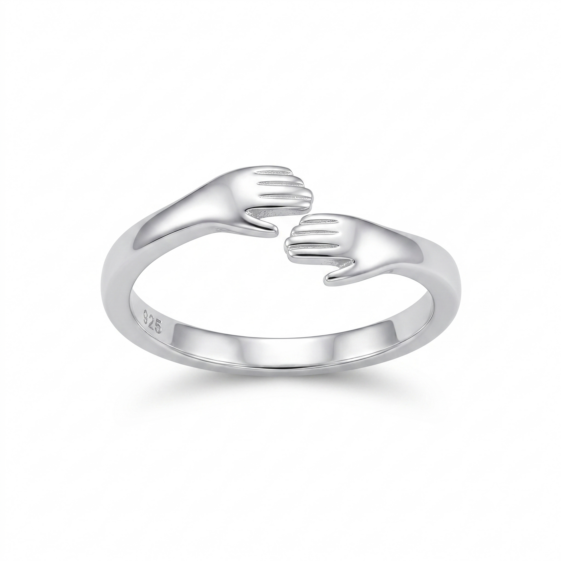 Silvme Graduation Gift 925 sterling silver ring for women — front view on white background