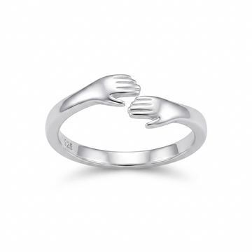 Silvme Graduation Gift 925 sterling silver ring for women — front view on white background