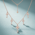 Sparkling cubic zirconia setting on the Silvme Butterfly CZ Pendant Necklace, 925 sterling silver jewellery
