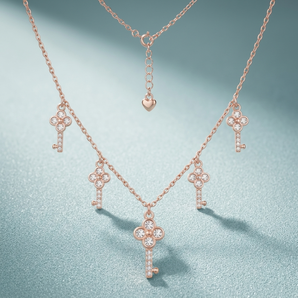 Sparkling cubic zirconia setting on the Silvme Butterfly CZ Pendant Necklace, 925 sterling silver jewellery