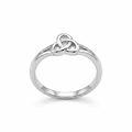 Silvme Geometric Tile Pattern 925 sterling silver ring for women — worn on the finger