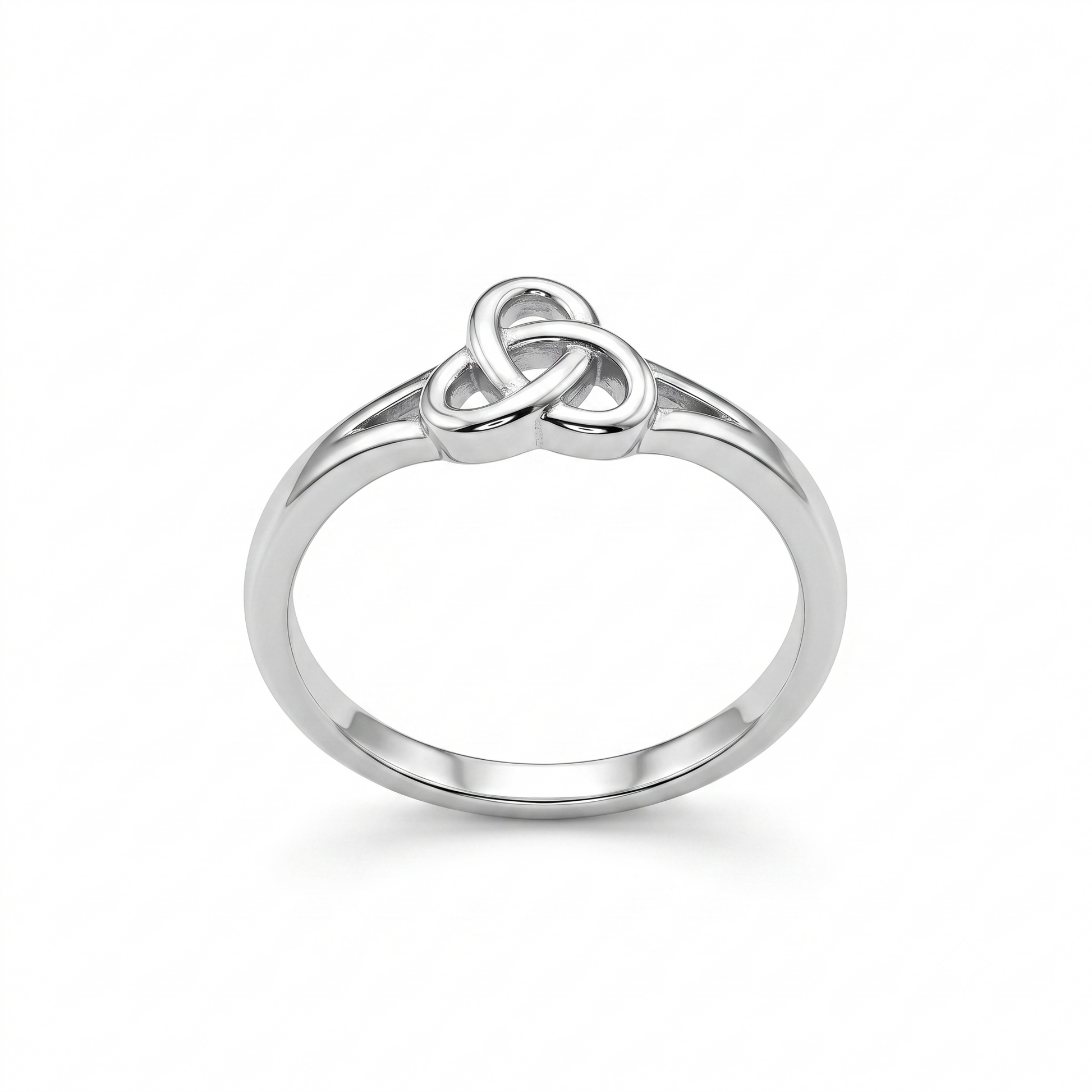 Silvme Geometric Tile Pattern 925 sterling silver ring for women — worn on the finger