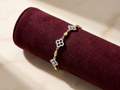 Silvme Box Chain Bracelet, crafted in 925 sterling silver for women, minimal modern styling