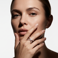 Silvme Coin-Inspired 925 sterling silver ring for women — worn on the finger