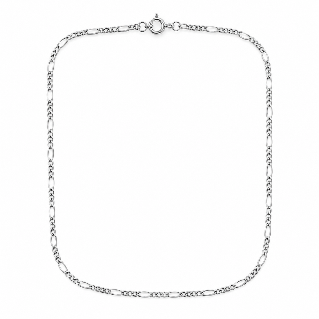 Sterling silver rhodium-plated chain by Silvme, made for women and men, close to 2.17 g in weight
