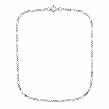 Sterling silver rhodium-plated chain by Silvme, made for women and men, close to 2.17 g in weight