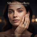 Silvme Ethnic Diwali 925 sterling silver ring for women — close-up detail