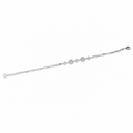 Silvme Floral Design Bracelet, crafted in 925 sterling silver for women, refined silver accessory