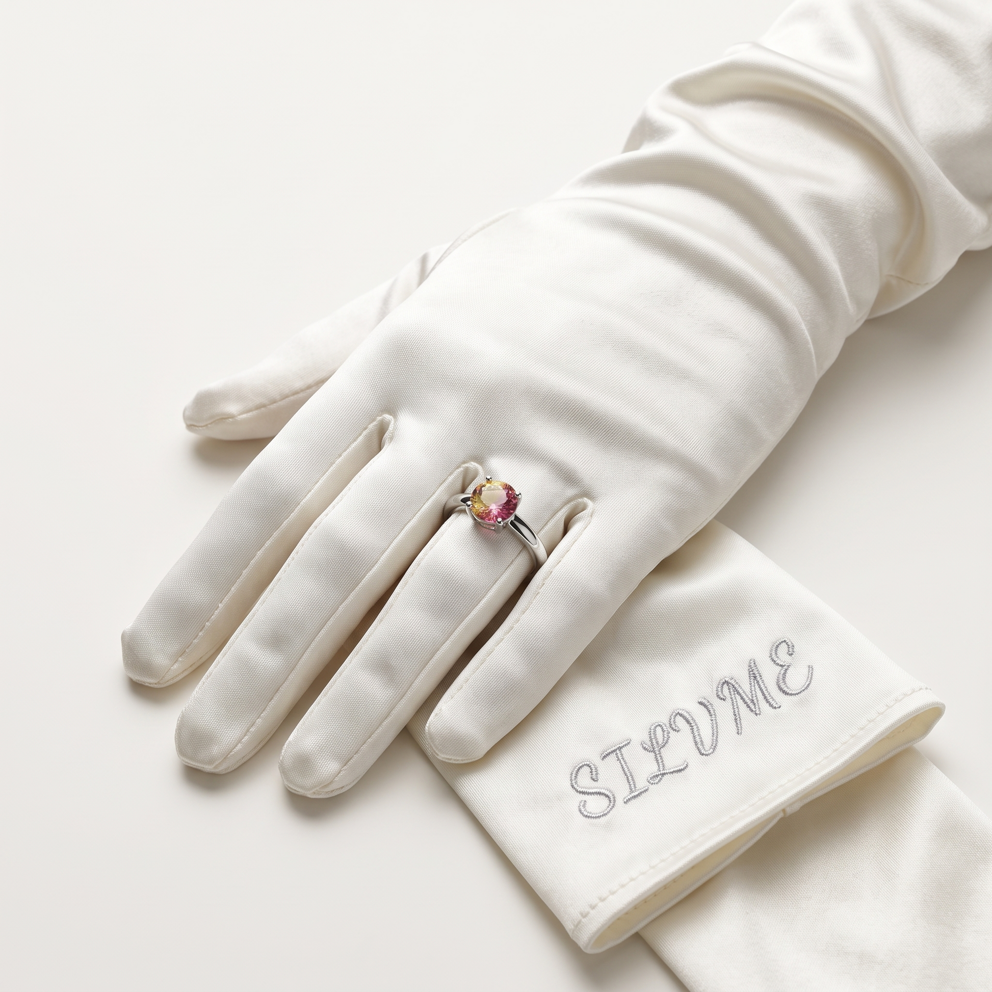 Silvme Heart Dainty Minimal Love 925 sterling silver ring for women — angled view