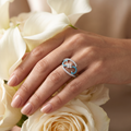 Silvme Knot Design 925 sterling silver ring for women — close-up detail