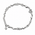 Silvme Heart Bracelet in 925 sterling silver, jewellery for women, refined silver accessory