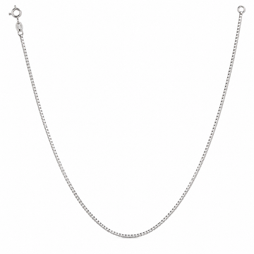 Silvme rhodium-plated chain in solid 925 sterling silver, approx. 4.54 g, sterling clasp and findings