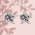 Black Star Stud Earrings, additional product view 7