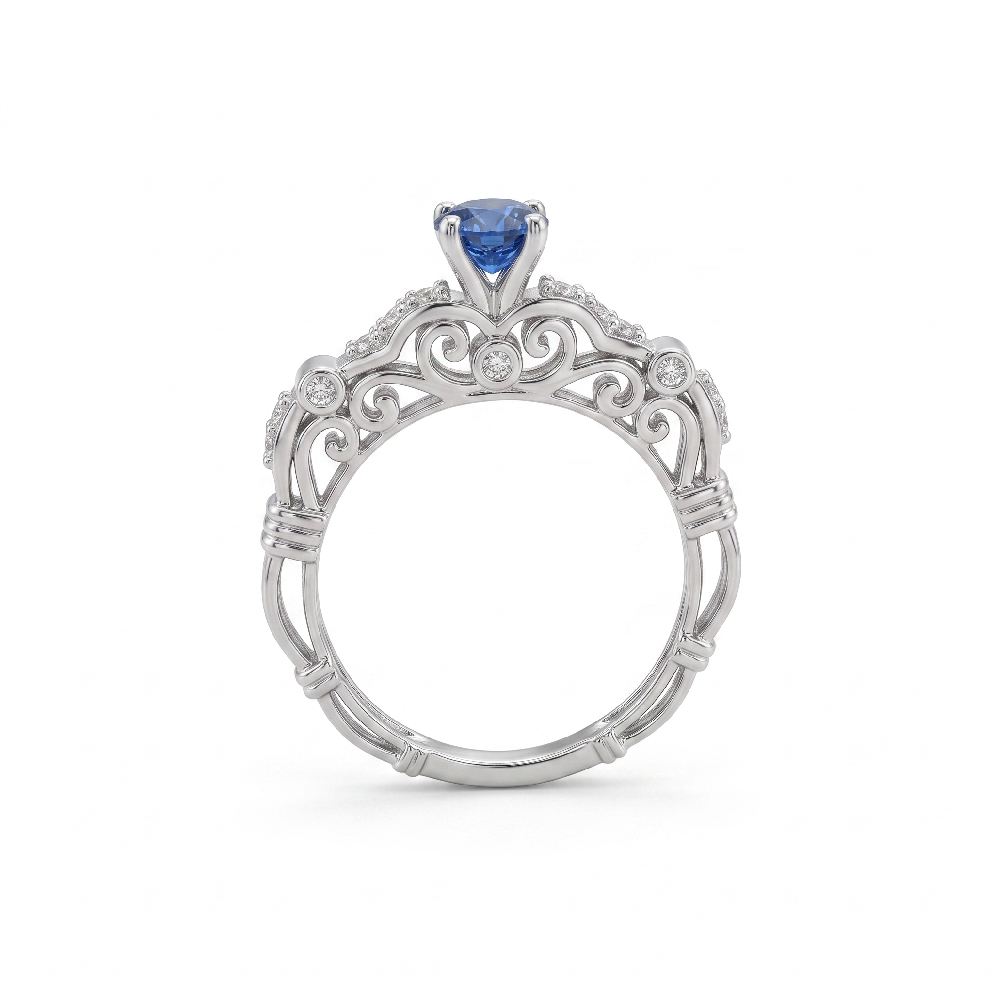 Open-Band Ring design detail on the Silvme Open-Band Ring, crafted in polished 925 sterling silver