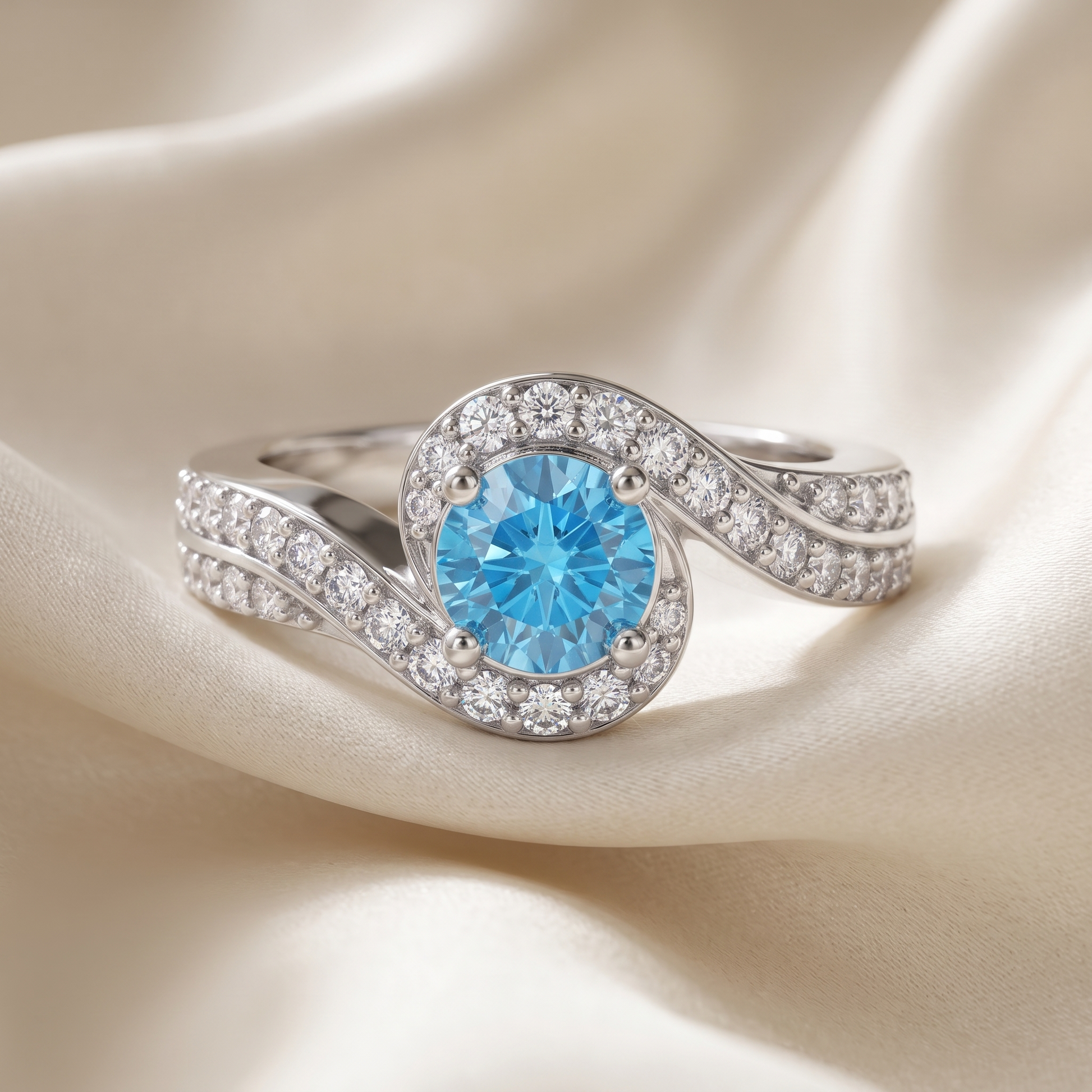Silvme Daisy Floral 925 sterling silver ring for women — close-up detail