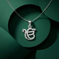 Pendant Necklace design detail on the Silvme Pendant Necklace Special Gift Mom, crafted in polished 925 sterling silver
