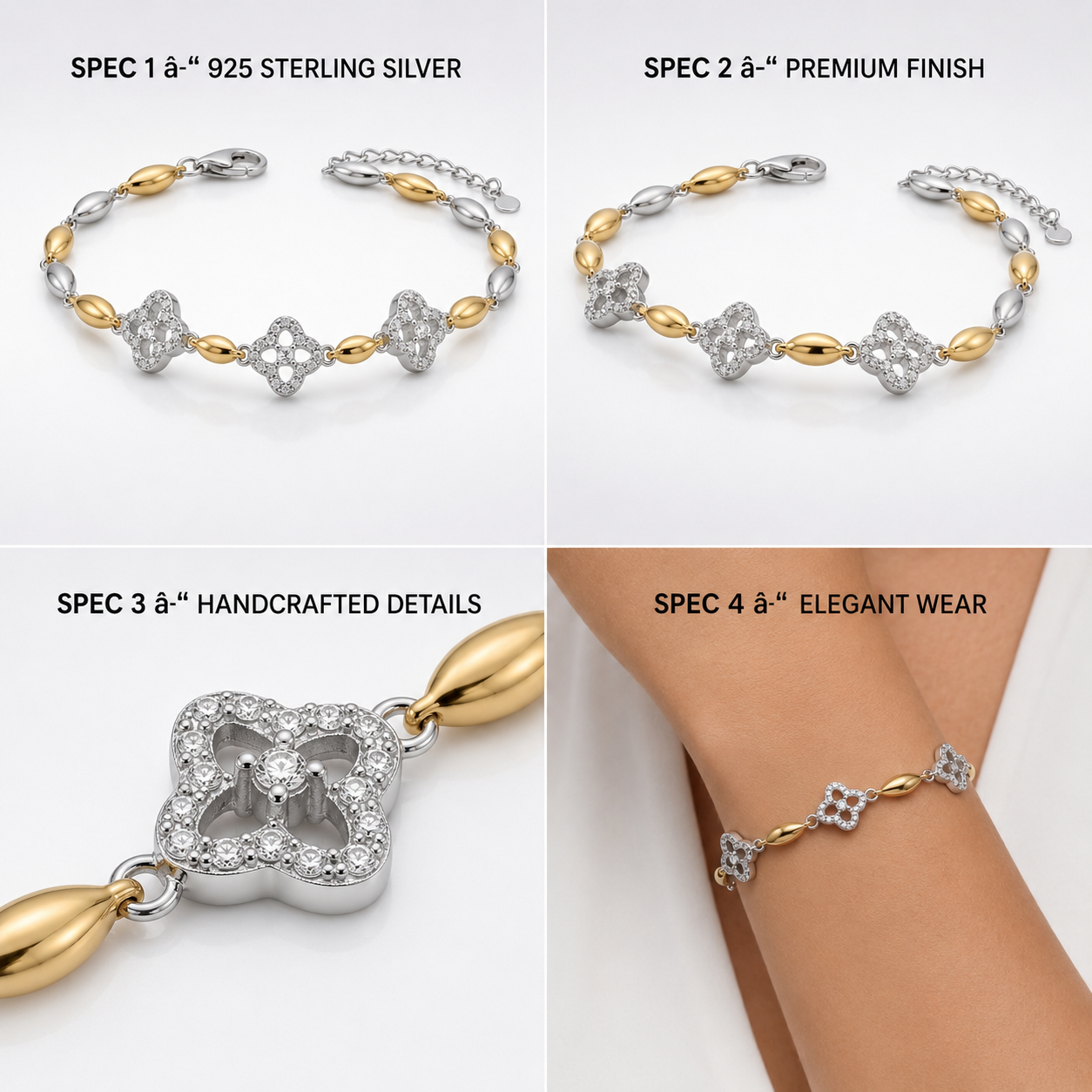 Gift-ready Silvme Box Chain Bracelet, a 925 sterling silver for her for women, refined silver accessory