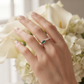 Silvme Starburst Floral Bloom 925 sterling silver ring for women — macro close-up