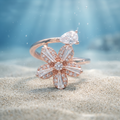 Silvme Star Motif 925 sterling silver ring for women — worn on the finger