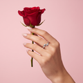 Silvme Graduation Gift 925 sterling silver ring for women — top view