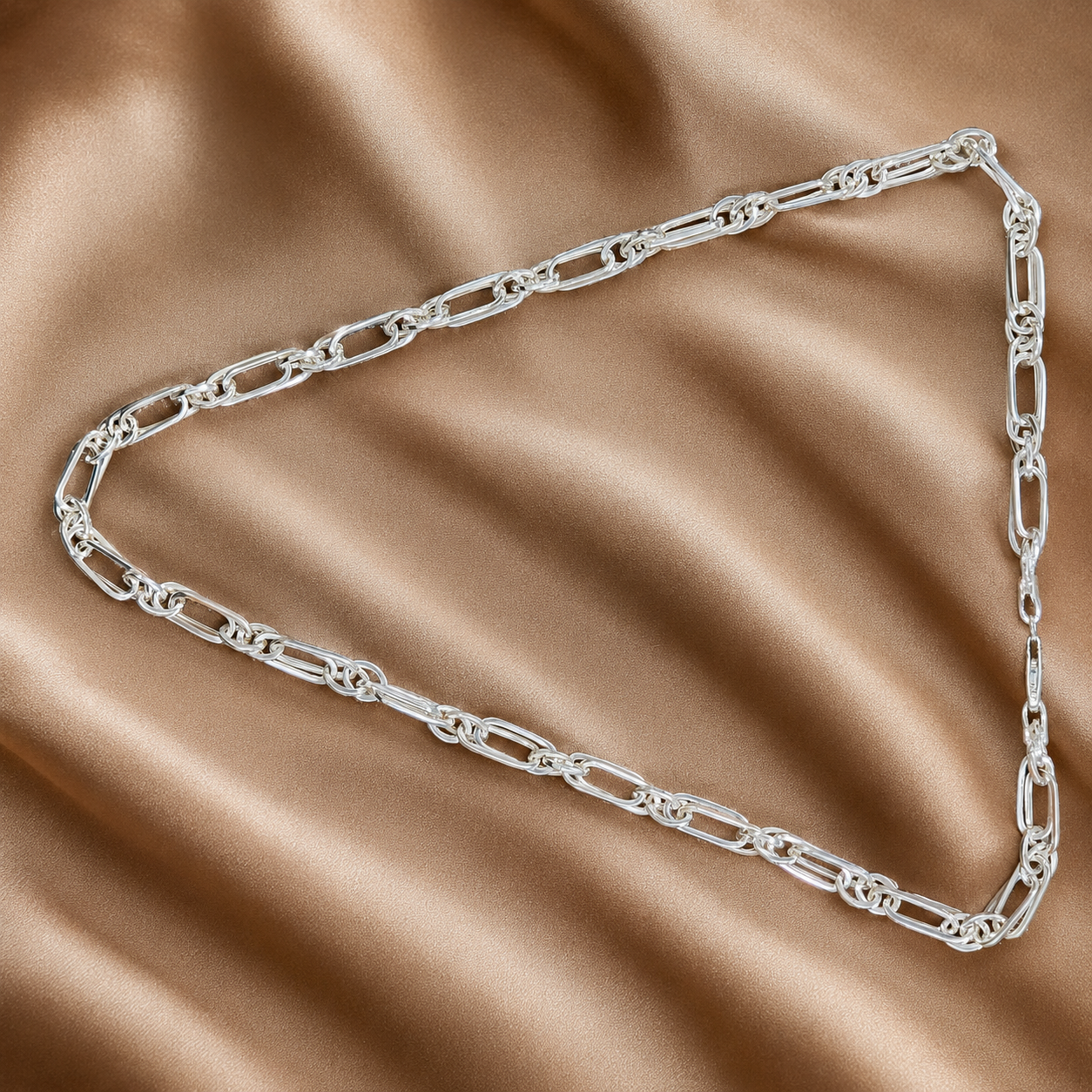 Silvme 925 sterling silver chain for men, approx. 16.62 g, sterling silver throughout