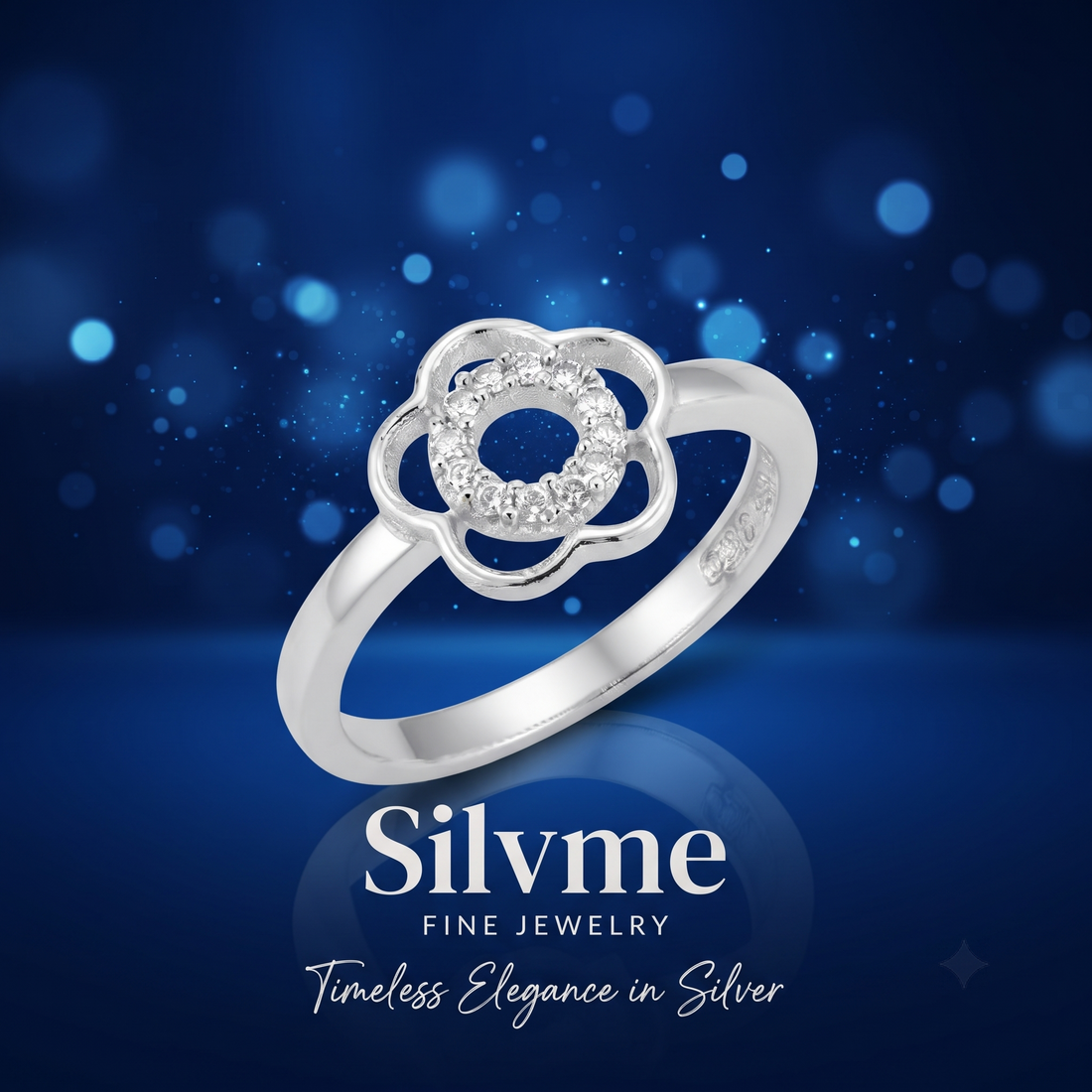 925 sterling silver Heart Ring Valentine Gift by Silvme, an elegant accessory for her, minimal modern styling