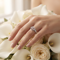 Silvme Stackable Fashion 925 sterling silver ring for women — top view