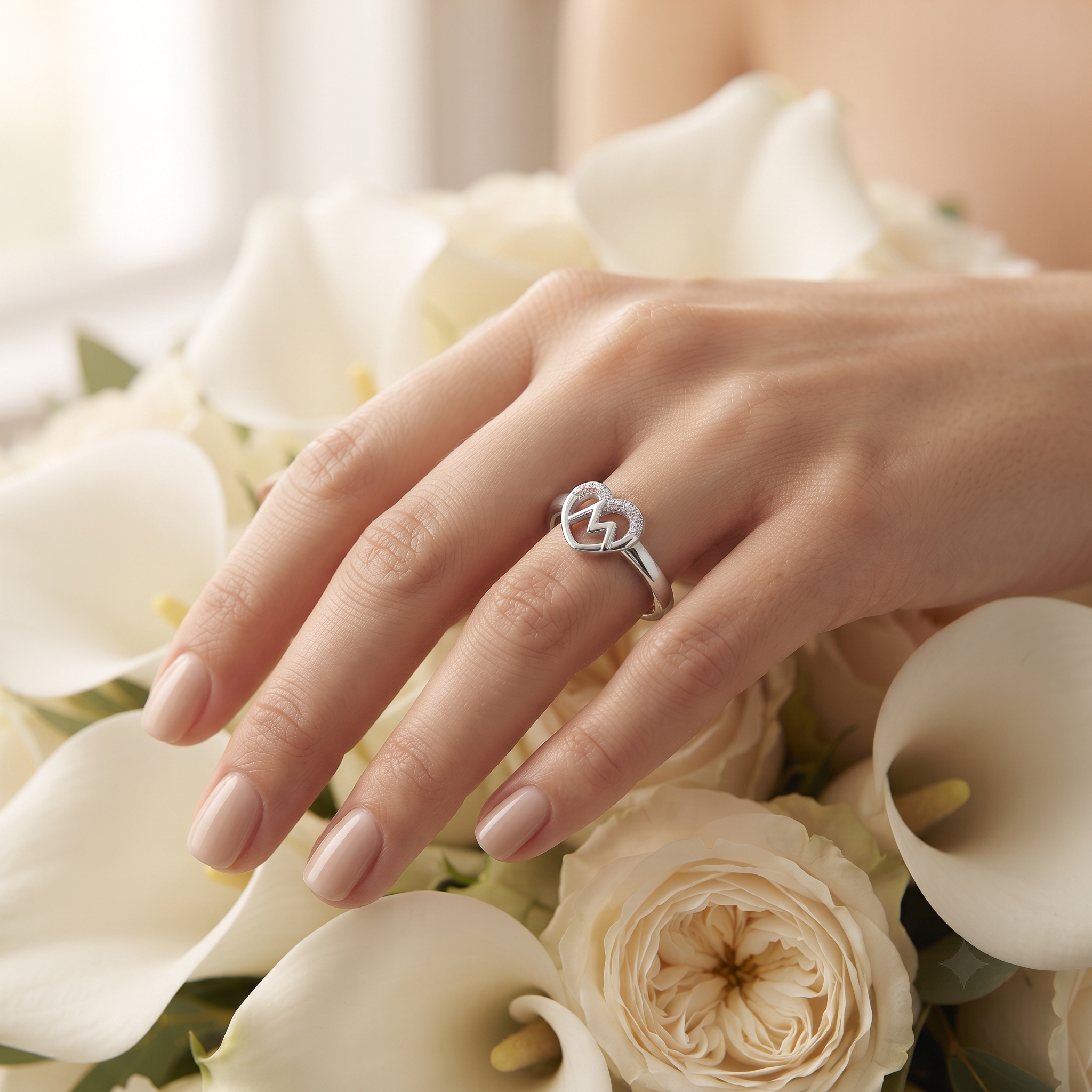 Silvme Stackable Fashion Ring with its softly polished 925 silver surface, ideal as a birthday gift
