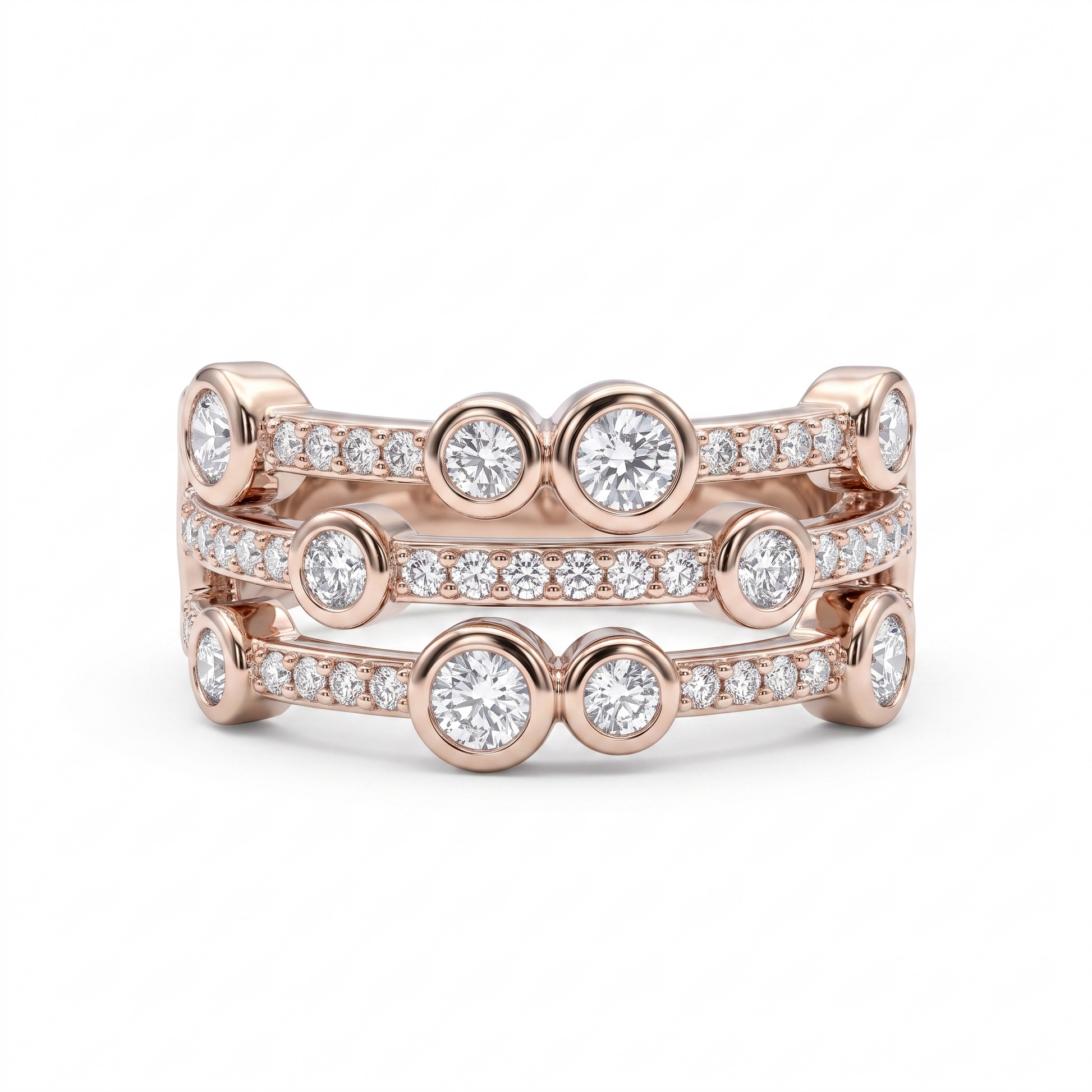Silvme Vintage Style 925 sterling silver ring for women — front view on white background
