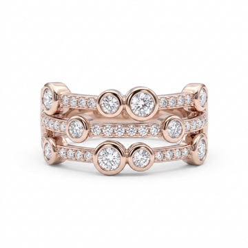Silvme Vintage Style 925 sterling silver ring for women — front view on white background