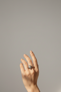 Sterling silver mini turtle ring for women for anniversary and Valentine's Day gift for her