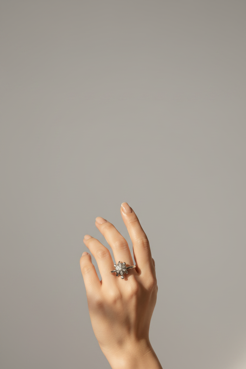 Sterling silver mini turtle ring for women for anniversary and Valentine's Day gift for her