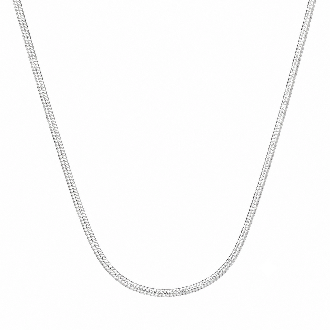 Sterling silver box link chain by Silvme, made for women and men, close to 8.7 g in weight