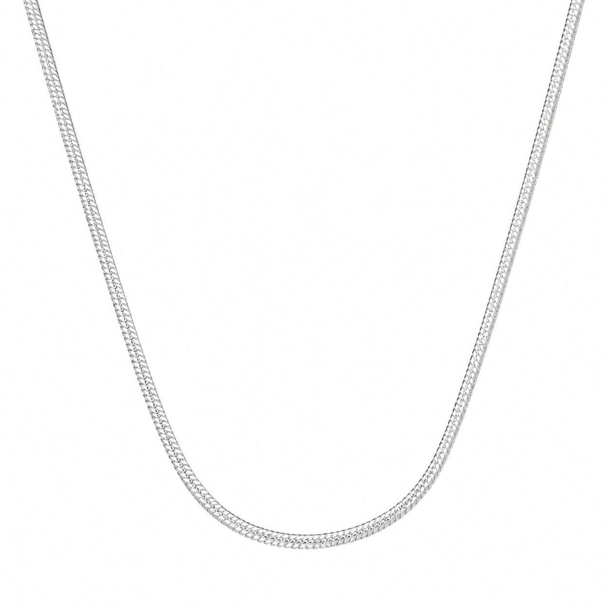 Sterling silver box link chain by Silvme, made for women and men, close to 8.7 g in weight