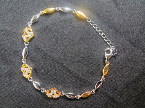 Silvme 925 silver ball chain bracelet studio white