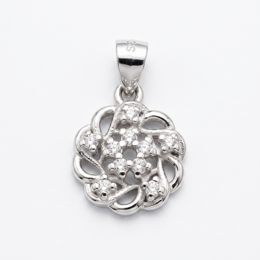 925 sterling silver Artistic Pendant Necklace Creative Gift by Silvme, an elegant accessory for her